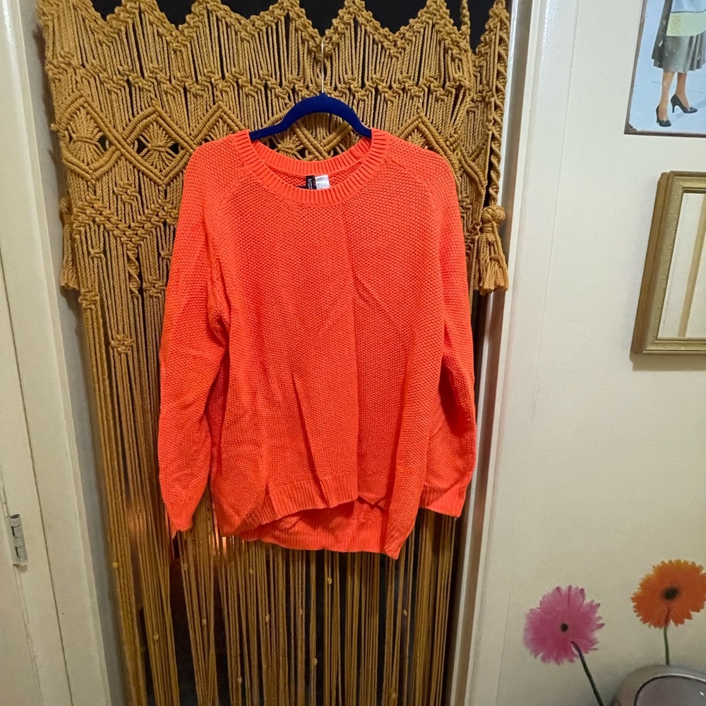 Women's Orange Sweater